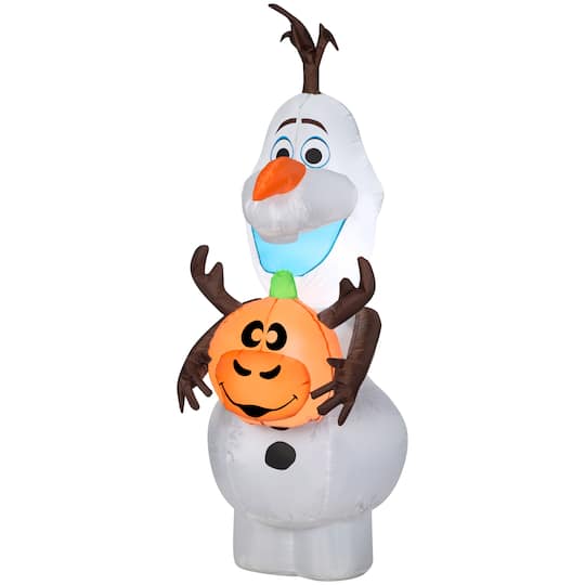 4ft. Airblown® Inflatable Halloween Frozen Olaf with Sven Pumpkin